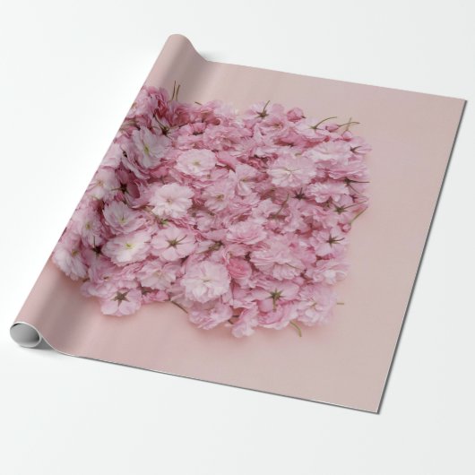 PINK EN WITTE VLOEREN CADEAUPAPIER (Uitgerold)
