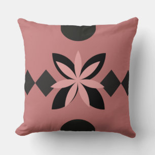 PINK EN ZWARTE ABSTRACT KUSSEN