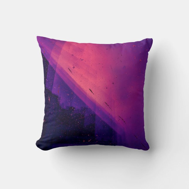 PINK EN ZWARTE WALLPAPIER KUSSEN (Voorkant)
