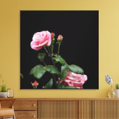 PINK ENGELS ROOS CANVAS PRINT (Insitu (Woonkamer))