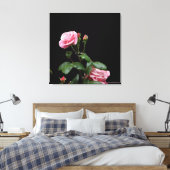 PINK ENGELS ROOS CANVAS PRINT (Insitu (Slaapkamer))