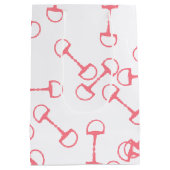 Pink Equestrian Horse Bits Medium Cadeauzakje (Achterkant)