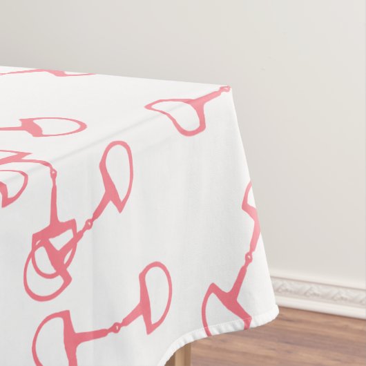 Pink Equestrian Horse Bits Tafelkleed (Voorbeeld)