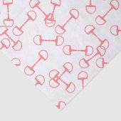 Pink Equestrian Horse Bits Tissuepapier (Detail)