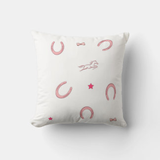 Pink Equestrian Horseshoe Pattern Pillow Kussen