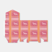 Pink Equestrian Pset Pony Pattern Bedankdoosjes (Uitgevouwen)