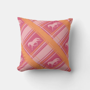 Pink Equestrian Pset Pony Pattern Kussen