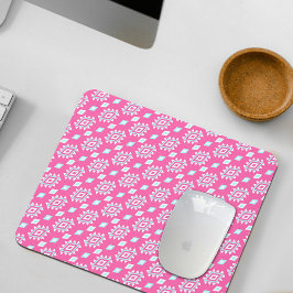 Pink Ethnic Pattern Mouse Pad Muismat