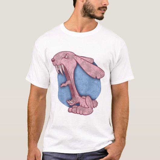 Pink Evil Bunny T-shirt (Voorkant)