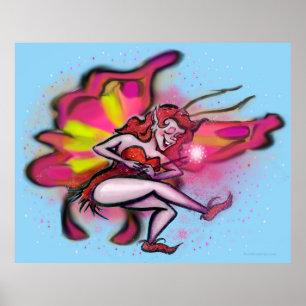 Pink Faerie Poster