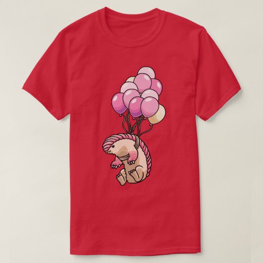 Pink Fairy Armadillo Ballon Pichiciego Funny Armad T-shirt (Design voorkant)