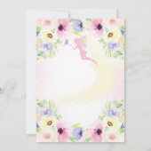 Pink Fairy Birthday Invitation Fairy Garden Kaart (Achterkant)