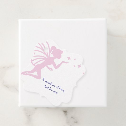 Pink Fairy Dust Sprinkles Bedankjes Labels (In situ)