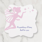 Pink Fairy Dust Sprinkles Bedankjes Labels (Voorkant)