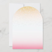 Pink Fairy Girl Baby shower Arch Kaart (Achterkant)