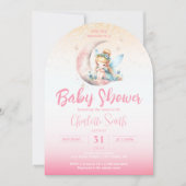 Pink Fairy Girl Baby shower Arch Kaart (Voorkant)