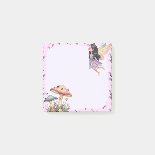 Pink Fairy Memo Pad – betoverende notities Post-it® Notes (Voorkant)