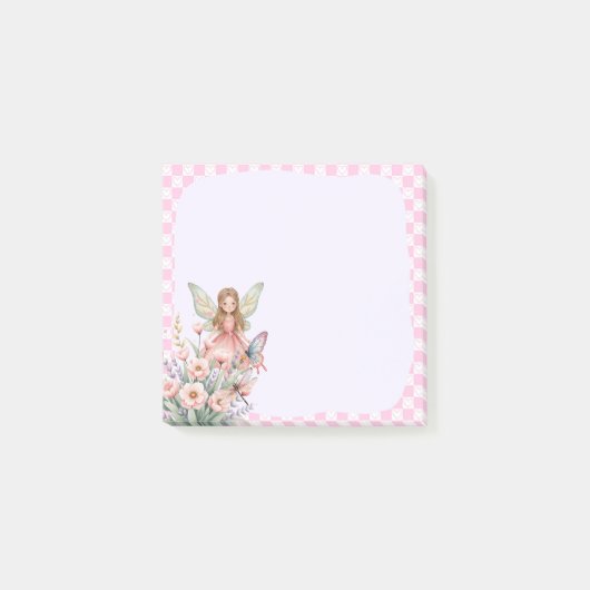 Pink Fairy Memo Pad – Betoverende opmerking Post-it® Notes (Voorkant)