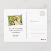 Pink Fairy Princess Stars Whimsical Girl Birthday Briefkaart (Achterkant)