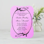 Pink Fairytale Weddenschap Kaart (Staand voorkant)