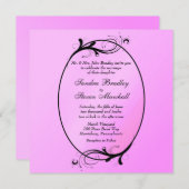 Pink Fairytale Weddenschap Kaart (Voorkant / Achterkant)