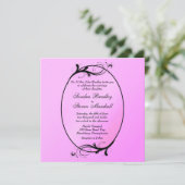 Pink Fairytale Weddenschap Kaart (Staand voorkant)