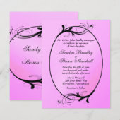 Pink Fairytale Weddenschap Kaart (Voorkant / Achterkant)