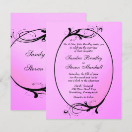 Pink Fairytale Weddenschap Kaart