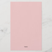 Pink Fantasy Lily Briefpapier (Achterkant)