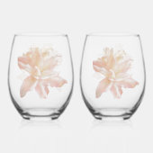 Pink Fantasy Lily Wijnglas Zonder Voet (Achterkant)