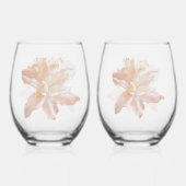 Pink Fantasy Lily Wijnglas Zonder Voet (Voorkant)