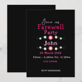 Pink Farewell Kaart (Voorkant / Achterkant)