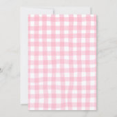 Pink Farm Animals Oink Cluck Baa Moo Birthday Kaart (Achterkant)