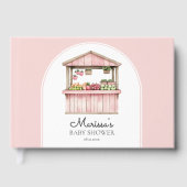 Pink Farmers Market Baby shower gastenboek (Voorkant)