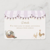 Pink Farmers Market Boerderij Verse details Invoeg Informatiekaartje (Voorkant)