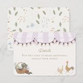 Pink Farmers Market Boerderij Verse details Invoeg Informatiekaartje (Voorkant / Achterkant)