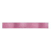 Pink Faux Alligator Animal Vrijgezellenfeest Grosgrain Lint (Voorkant)