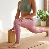 Pink Faux Denim Leggings