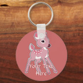 Pink Fawn-Sleutelhanger Sleutelhanger (Voorkant)