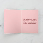 Pink Fawn-Wenskaart Kaart (Binnen)