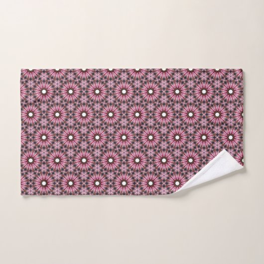 Pink Feather Boho Bad Handdoek (Handdoek)