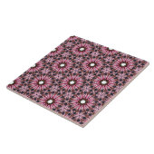 Pink Feather Boho Tegeltje (Zijkant)