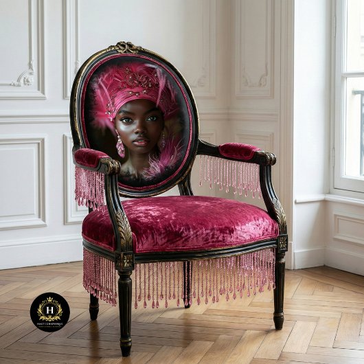 Pink Feather Glamour Decoupage Tissuepapier