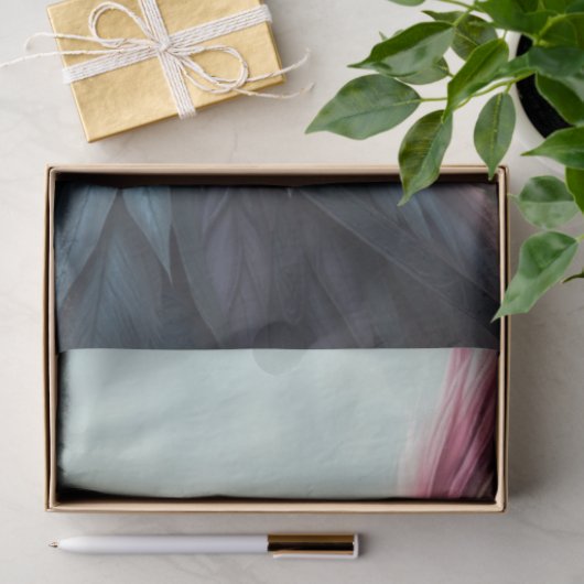 Pink Feathered Fairy Fantasy Tissuepapier (Geschenk)