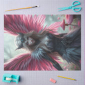 Pink Feathered Fairy Fantasy Tissuepapier (Craft)