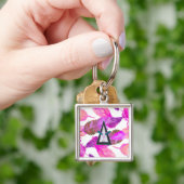 Pink Feathers Free spirited Flamingo Keychain (Hand)