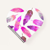 Pink Feathers Notitieboek (Voorkant)