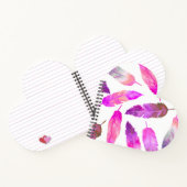 Pink Feathers Notitieboek (Binnen)