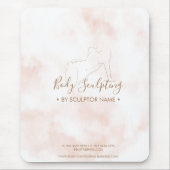 Pink feminine Body sculpting contouring spa Muismat (Voorkant)