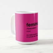 Pink Feminist  Koffiemok (Voorkant links)